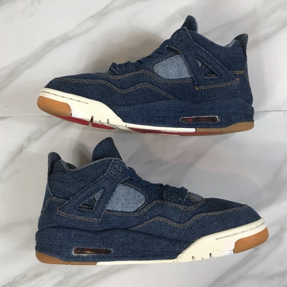 ❌SOLD❌ Jordan x Levi's Retro Air Jordan 4 - Picture 2 of 8